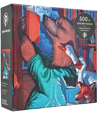 Moonlight Stories (Merrymakers) Puzzle, Orange/Abendrot im Zickzackmuster (Sunset Chevron)