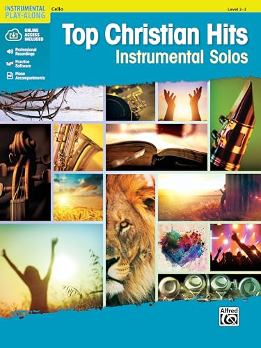 Top Christian Hits Instrumental Solos for Strings: Cello, Book & CD