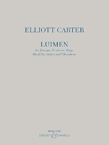Luimen: Trompete, Posaune, Harfe, Mandoline, Gitarre und Vibraphon. Partitur.