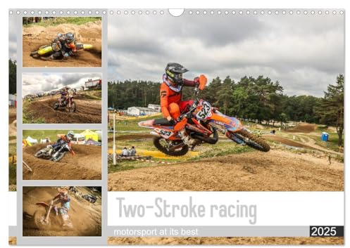 Two-Stroke racing (Wandkalender 2025 DIN A3 quer), CALVENDO Monatskalender