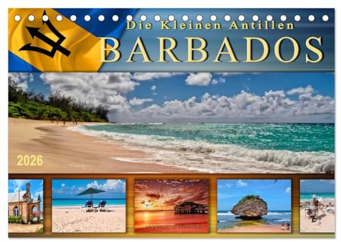 Die kleinen Antillen - Barbados (Tischkalender 2026 DIN A5 quer), CALVENDO Monatskalender: Traumhafte Strände, azurblaues Wasser - die Postkartenidylle schlechthin. (CALVENDO Orte)