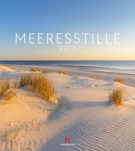 Meeresstille Kalender 2027 | Beruhigender Küsten-Kalender im großen Hochformat (48x54 cm) | Strände der Ostsee und Nordsee in Deutschland