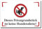 Hinweisschild dieses Grundstück ist keine Hundetoilette Hundeklo 300x200 mm Warnschild Aluverbundplatte 200x300x3mm stabiles Schild