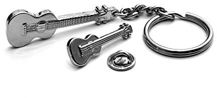 Gifticuffs Ukulele Keyring With Matching Badge