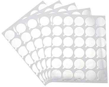 Lurrose Disposable Eyelash Glue Holder Palette Waterproof Sticker Paper Eyelash Extension Adhesive Pad Adhesive Sticker On Eyelashes Jade Stone 2.1 cm Pack of 300