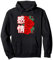 Rose with Japanese Text Aesthetic Vaporwave Pullover Hoodie