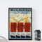 Nacnic Vintage Poster Vintage Poster Asien. Boote und Great Wall. A3 Größe