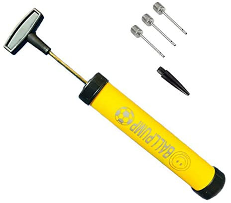 koolbitz Ball Pump - Portable Air Pump Kit, Inflator Kit with 3 Needles and 1 Nozzles - Hand Pump for Football, Basketball, Volleyball, Rugby and Balloons - Lightweight Sports Inflator