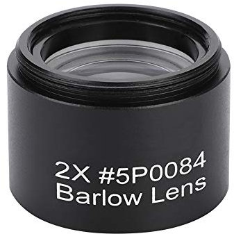 Barlow Lens, 2X Barlow Lens 1.25 Inch 2X Magnification M28.6 Thread Barlow Lens Metal Barlow Lens for Astronomical Telescope Eyepiece