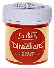 4 x New La Riche Directions Semi-Permanent Hair Color 88ml - Fluorescent Orange
