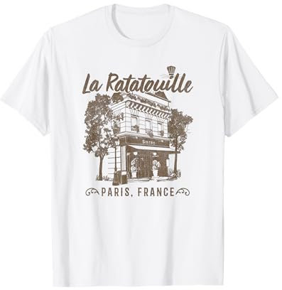 Disney Pixar Ratatouille Paris, France Vintage Restaurant T-Shirt