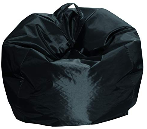 Dmora - Eleganter Sitzsack, schwarze Farbe, Maße 65 x 50 x 65 cm