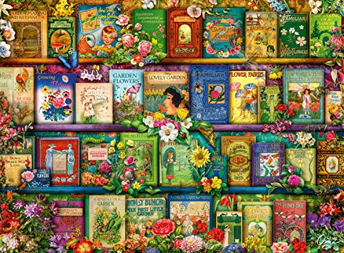 Buffalo Games, Aimee Stewart, Vintage Summer Books (Vintage-Sommerbücher), 1000-teiliges Puzzle für Erwachsene, anspruchsvolles Puzzle, perfekt für Spieleabende, fertige Größe ist 67,9 x 50,2 cm
