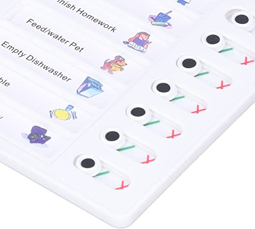 Pwshymi Chore Chart Memo Boards Tragbares Abnehmbares Message Board Fühlen Sie Sich Wohl Wochenplaner Whiteboard für Kinder Planen Lernen(MEINE AUFGABEN) Officeproducts