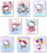 SYCART®,Hello Kitty Aquarell-Poster-Drucke, Wanddekoration für Kinder, ungerahmt, 8er-Set (20.3x25.4 cm), Hello Kitty Raumdekoration, Poster, Geburtstagsgeschenke