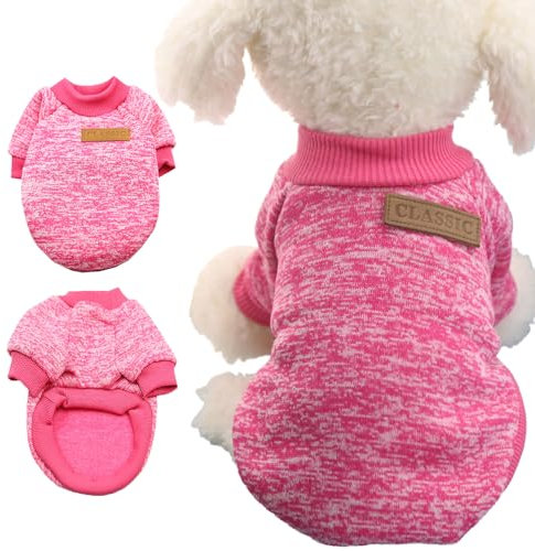 Warme Hunde Pullis,Haustier Pullover Grau,Hundepullover Winter,Haustierkleidung Katze,Sweater Hunde,Hund Kleidung,Hundepullover für Kleine und mittelgroße Hunde