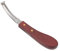 Dpofirs Scharfes Hufmesser, Hufmesser mit Holzgriff Hufmesser Rasierer Edelstahl Doppelseitige Klinge Ergonomischer Holzgriff Hufkantenmesser für Pferdehufpflege