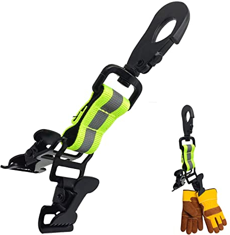 Feuerwehr Handschuhklammer - Handschuhclips - Handschuh Clip mit Metall - Handschuh Clip mit Metall-Karabiner - Handschuh Grabber - Geeignet zum Aufhängen von Handschuhen-Handtüchern-Schutzhelme