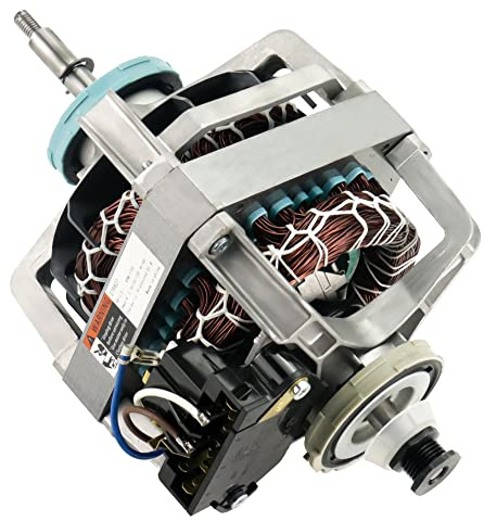 0EM 279827 Dryer Drive Motor with Pulley (Upgraded Blower Shaft Length) by puxyblue Compatible with MayTag Kitchenaid Kenmore Whirlpool Dryer Motor - Replaces AP3094245, EAP334304, PS334304,W10194250