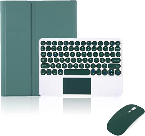 ZKAIAI Custodia Tastiera con Mouse per iPad Pro 12.9 6a/5a/4a/3a Gen, Staccabile Wireless Bluetooth Tastiera con Smart Cover e Touchpad per iPad Pro 12.9'' 2022/2021/2020/2018, con Porta Penna