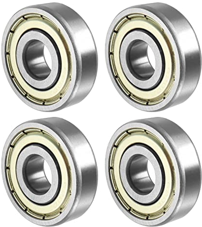 QUARKZMAN 6200ZZ 10x30x9mm Kugellager x 4Stk. Kohlenstoffstahl für Maschinen und Werkzeuge Doppelt staubdicht