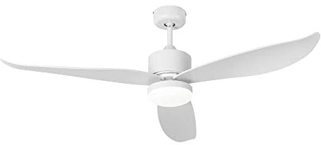 Jata JVTE4231 - Ventilador de Techo con Luz. 6 velocidades. Con mando a distancia. Programable. Bajo consumo. Muy silencioso. Uso: invierno/verano