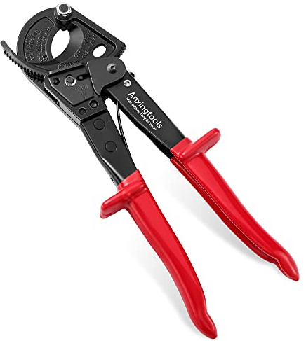 Tagliacavi a cricchetto, Anxingtools HS325 Tagliafili per impieghi gravosi per cavi in rame e alluminio fino a 240 mm², tagliacavi a cricchetto (HS325)