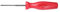 Mayhew Tools 27352 USA Kreuzschlitz-Schraubendreher, rot, Nr. 00 x 2-1/2 Zoll