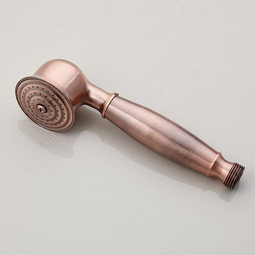 Schwarz-goldenes Chrom-Messing-Badewannen-Handbrause – Antik-Bronze, wassersparendes Kupfer-Handbrause-Kupfer-Duschschlauch (Antik-Rotkupfer)