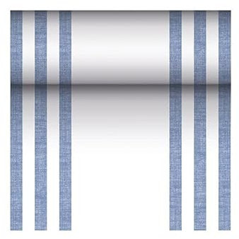 Tischläufer, stoffähnlich, PV-Tissue Mix ROYAL Collection 24 m x 40 cm blau Lines