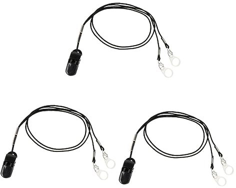 Healvian 3St Anti-verlorenes Seil für Otoclips für elastisches Band Gehörschutz BTE-Schutzkabel einstellbar Lanyard Halter Lautsprecher ältere Zubehör Nylon