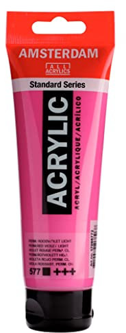 Amsterdam Talens peinture acrylique 120 ml peinture dessin art Violet rouge perm. Clair