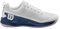 Wilson Herren Rush Pro 4.5 Clay Tennis Shoe, White/Ensign Blue/Pirouette, 39 1/3 EU