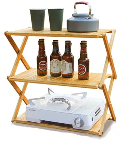 SAMEZA Zelt-Gartenmöbel für den Außenbereich, Computertisch, Campingstuhl, Tisch, Coole Campingausrüstung, Tische, Zubehör, Kochgeschirr, 3 Etagen