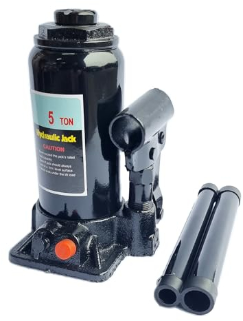 5 Ton Hydraulic Bottle Jack Heavy Duty Lifting Ram Car Van Truck Caravan Lorry Tractor