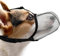JOYPAWS Maulkorb für Hunde, atmungsaktiv, weich, für kleine Hunde, gegen Bellen, Beißen, Kauen, reflektierender und verstellbarer Korbmaulkorb mit Luftnetz, für Spielzeugpudel, Grau, S