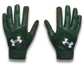Under Armour Boys Youth Baseball Gloves (301) Forest Green / Forest Green / White, Small