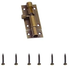 1PC Door Bolt Lock 2inch,Barrel Sliding Lock,Brass Door Bolt Lock,Bronze Solid Door Latch for Home,Bedroom,Garden