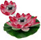 BESPORTBLE Lotus-Laterne solarlampen solarleuchten solar leuchte solarlampe für solarleuchtem Unterlage schwimmender Wasserbrunnen Pool-Brunnen UV Lotuslicht Solar schwebende Lotuslichter rot