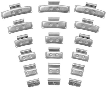 ohbien 5-30g 225 Stück Auswuchtgewichte Wuchtgewichte Sortiment | für Stahlfelgen (je 50 von 5g, 10g, 15g und je 25 von 20g, 25g, 30g)