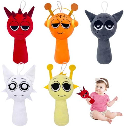 Philoctes Plush,5er Set Kuscheltier,Plüschtiere Spielzeug,Plüschspielzeug,Figuren Doll,Plushie Puppen, für Kinder Und Erwachsene