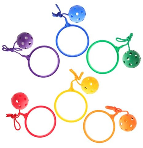 DECHOUS 6 Stück Flummi Sprungball Am Knöchel Kugel Überspringen Sprungball-knöchelspielzeug Sprungball Für Springseil Knöchel Für Ballspielzeug Überspringen Federnd Plastik