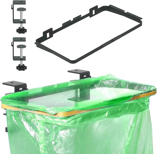 Müllbeutelhalter, Halterung für Müllbeutel und Taschen, Müllbeutelhalter aus Edelstahl, Halterung für Müllbeutel zum Aufhängen für die Küche unter der Spüle, Abfalleimer für die Küche