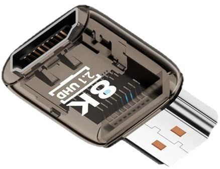 Xujuika Konverter für Monitor, bidirektionaler Stecker, 8 K, 60 Hz, Stecker auf Buchse, Computer-Konverter – für Monitor, Computer, Laptop, TV, Video, Studium, Kino, Zimmer, Spielzimmer