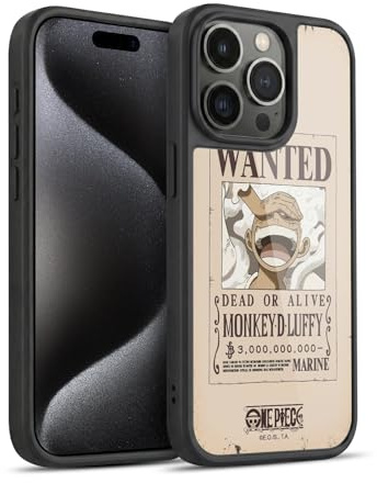 Head Case Designs Offizielle One Piece Luffy Gear 5 Poster Grafische Kunst Gel Armour Hülle [Militärischer Schutzgrad] kompatibel mit Apple iPhone 15 Pro