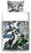 beties Motocross Graffiti Jugend Wende Bettwäsche ca. 155x220 cm und 80x80 cm Motorrad Cool feinste Baumwolle Graphit-weiß