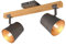 Trio Leuchten Deckenleuchte Bell 801900267, Metall Nickel antik, Holz, exkl. 2x E14
