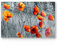DEQORI Planche à découper en verre | Grande taille 30 x 20 cm | Motif coquelicots rouges | Planche à découper design pour cuisine | Planche à petit-déjeuner antibactérienne & antidérapante | Plateau