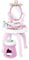 Smoby - Disney Princess specchiera 2 in 1, 7600320250, +3 anni, con sgabello, specchio girevole, da specchiera a tavolo, 10 accessori