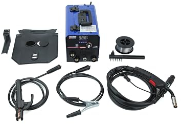 PLASMARGON Saldatrice a Filo Continuo senza gas 200 A, 3 in 1 Saldatrice MIG No Gas/MMA/LIFT TIG Saldatrice - Inverter IGBT, filo animato da 0,8 mm, 230 V, MIG 200
